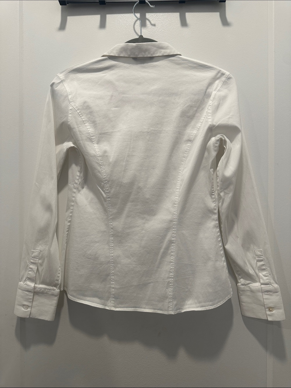 Massimo Dutti White Button Down Blouse Size 6 - Picture 2 of 5